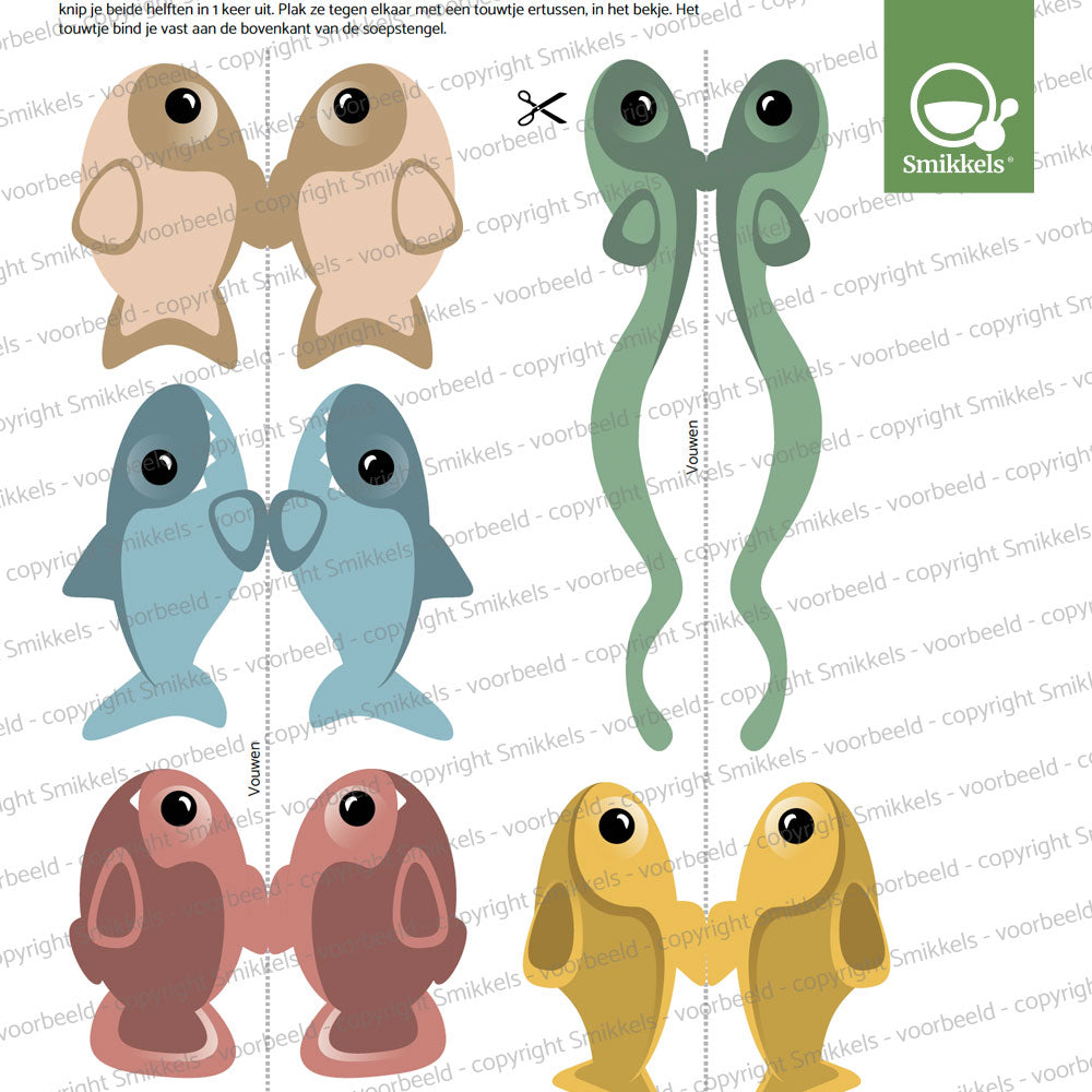 Printable traktatie soepstengel hengels