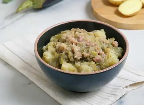 Groentepuree met gebakken rundergehakt - zelf babyvoeding maken