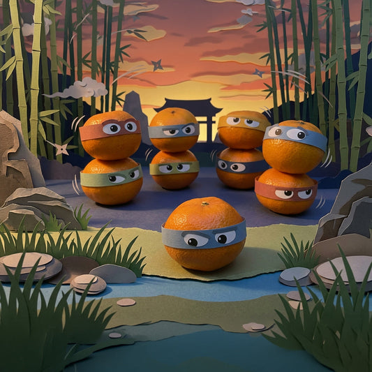 Traktatie Ninja mandarijnen