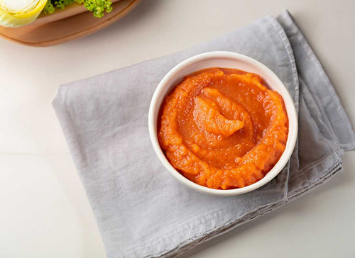 Zachte puree van knolselderij en paprika - Recepten voor babyhapjes