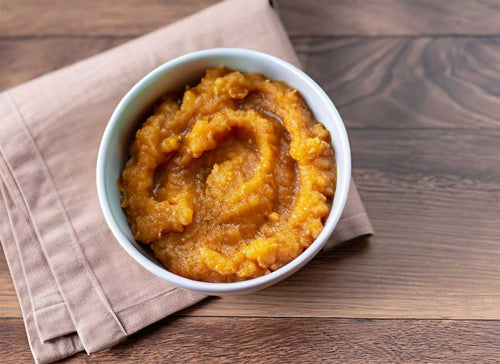 Zoete aardappel met broccoli en rundergehakt - recept voor babyvoeding