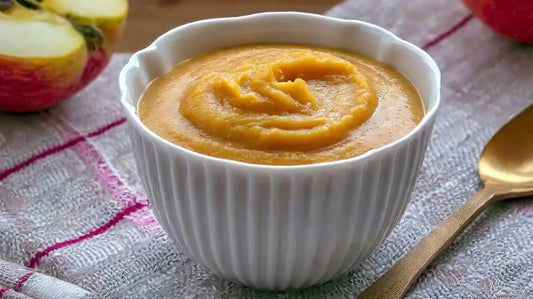 Babyhapje van appel en zoete aardappel