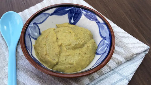 Avocado mandarijnmoes met pindakaas - Fruithapje voor je baby