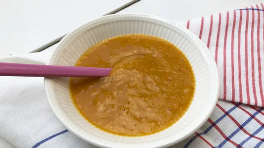 Banaan, mango en abrikozenhapje