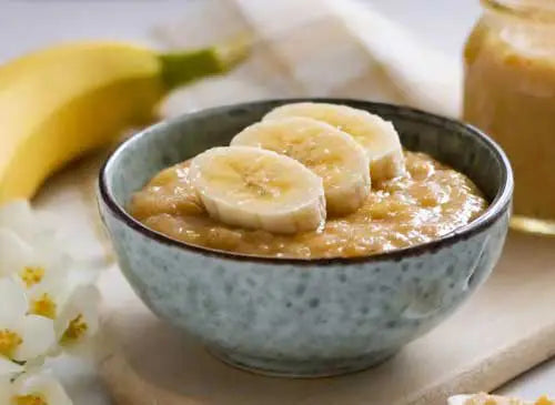 Fruithapje van banaan met pindakaas - Recepten voor babyvoeding