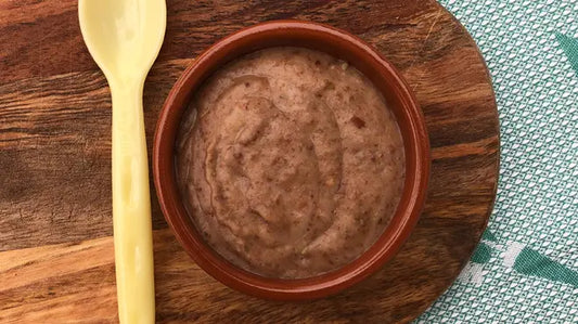 Bruine bonen met banaan en basilicum - Zelf babyhapjes maken