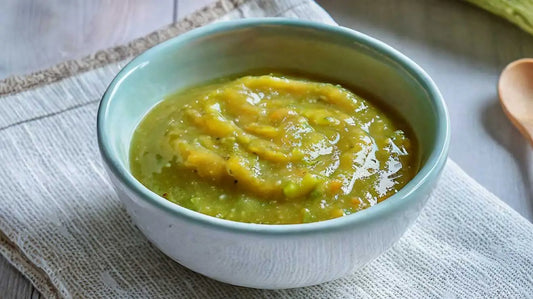 Courgettepuree met appel en wortel - Zelf babyvoeding maken