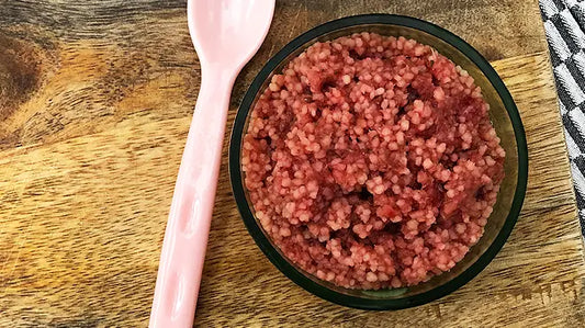 Couscous met bietjes, koolvis en bieslook - Recepten voor babyvoeding