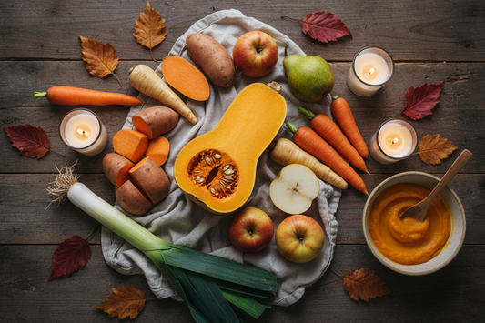 Babyhapjes maken met groenten en fruit in november
