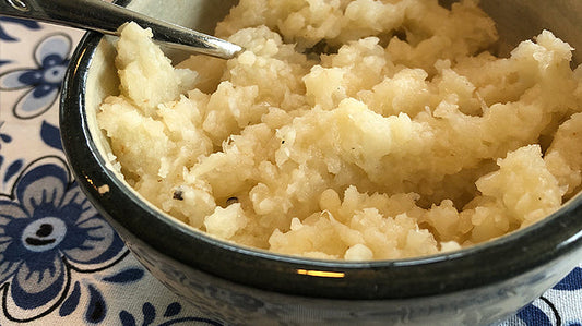 Knolselderij bloemkool puree