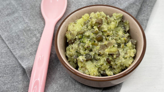 Linzen met broccoli, bleekselderij en appel