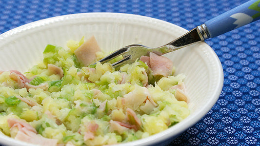 Preistamppotje met ham
