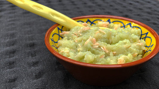 Zalm met aardappel en boontjes
