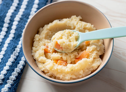 zalm met aardappel en bloemkool - Recept voor babyvoeding