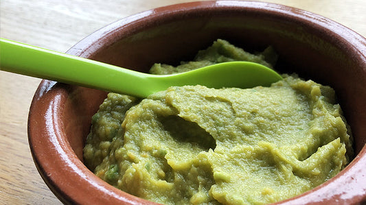 Zoete avocado pastinaak puree