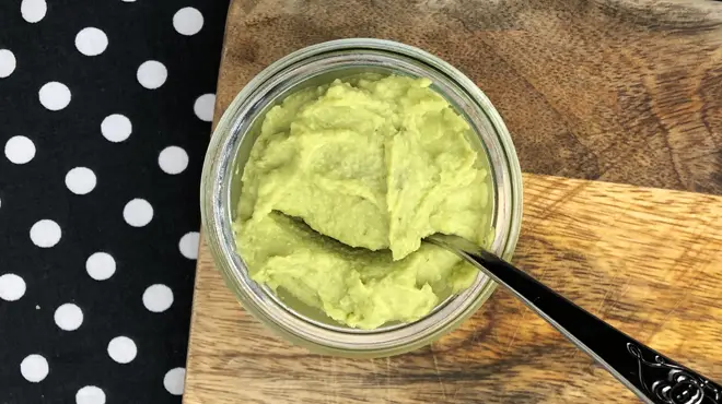 Avocado met rijst hapje - Babyhapje