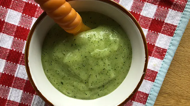 Courgette puree - Zelf babyvoeding maken