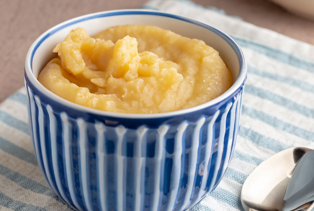 Knolselderijpuree van zoete aardappel