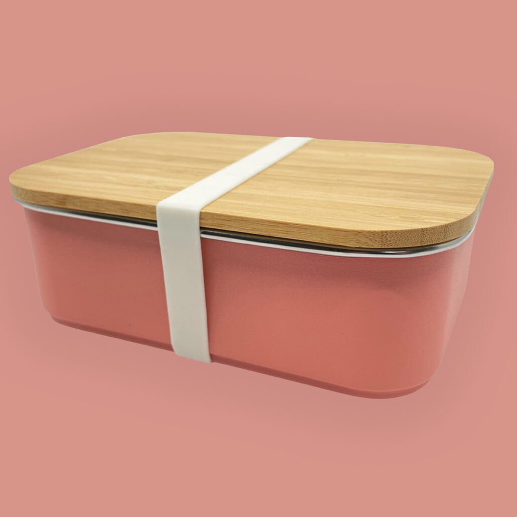 RVS Lunchbox broodtrommel met elastiek
