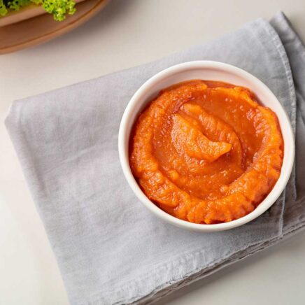Zachte puree van knolselderij en paprika - Recepten voor babyhapjes