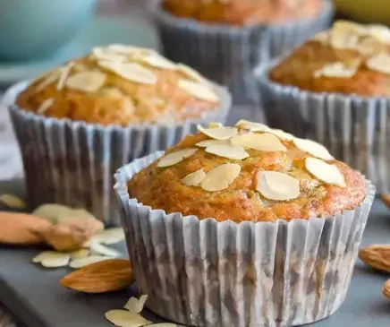 Bananen muffins van amandelmeel