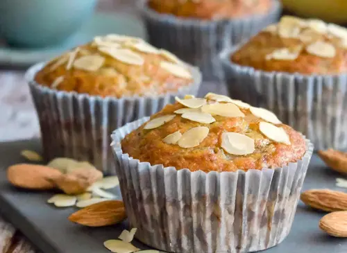 Bananen muffins van amandelmeel