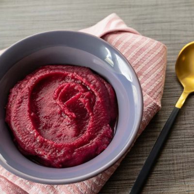Banaan met rode bietjes - recept voor babyvoeding