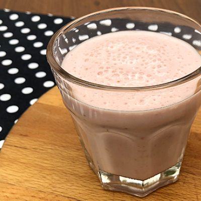 Aardbeien milkshake