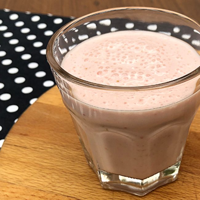 Aardbeien milkshake