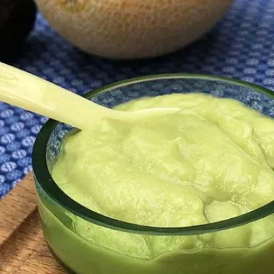 Avocado meloenhapje - Fruithapje voor je baby