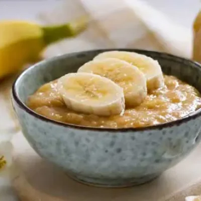 Fruithapje van banaan met pindakaas - Recepten voor babyvoeding