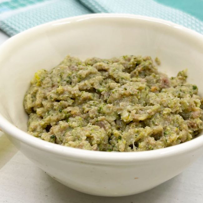 Broccoli met gehakt en appel