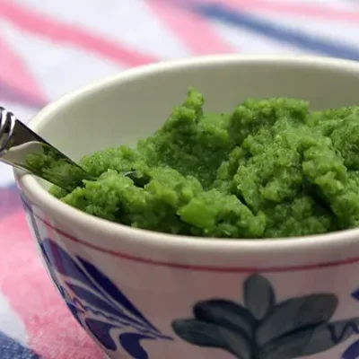 Broccoli en sperziebonen hapje - Zelf babyvoeding maken