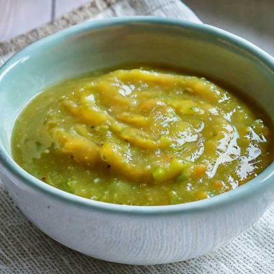 Courgettepuree met appel en wortel