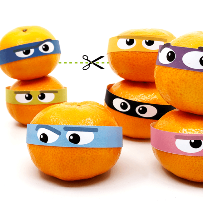 Traktatie Ninja mandarijnen